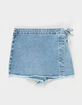 RSQ Girls Wrap Tie Denim Skort image number 2