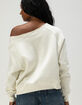 THE WILD COLLECTIVE Los Angeles Rams Womens Off The Shoulder Sweatshirt image number 4