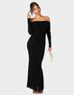 EDIKTED Susan Fold Over Maxi Dress image number 5