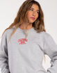 FULL TILT California Embroidered Womens Crewneck Sweatshirt image number 2
