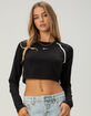 NIKE Sportswear Womens Tight Long Sleeve Cropped Top image number 1