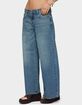 EDIKTED Petite Vyxen Vintage Washed Low Rise Jeans image number 2