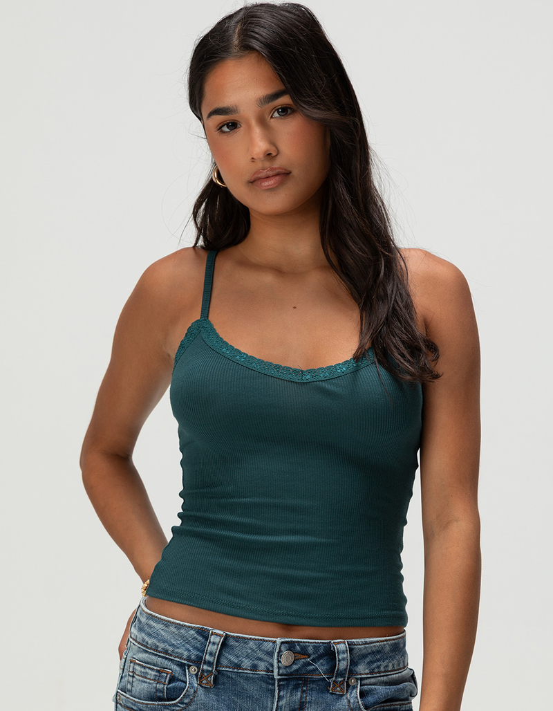 TILLYS Womens Lace Trim Cami image number 0
