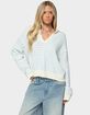 EDIKTED Copenhagen Oversized Striped Sweater image number 1