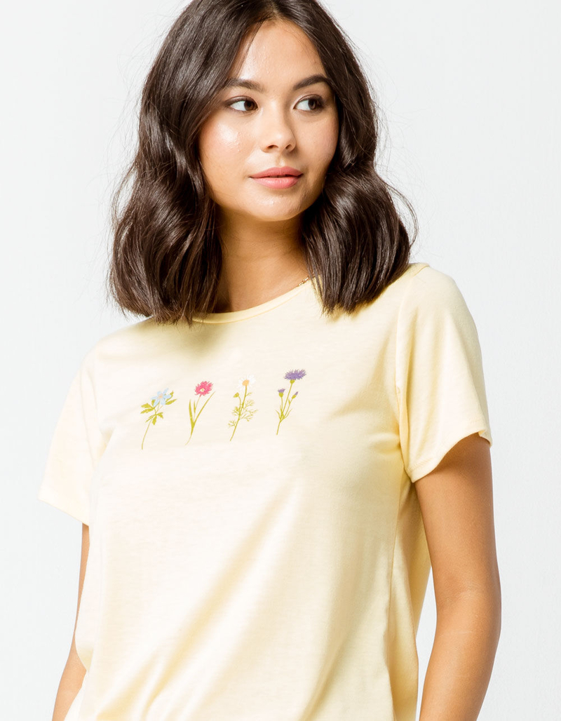FULL TILT Flower Womens Boyfriend Tee image number 0