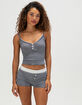 FULL TILT Stripe Button Womens Shorts image number 1