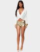 EDIKTED Macie Sequin Micro Shorts image number 4