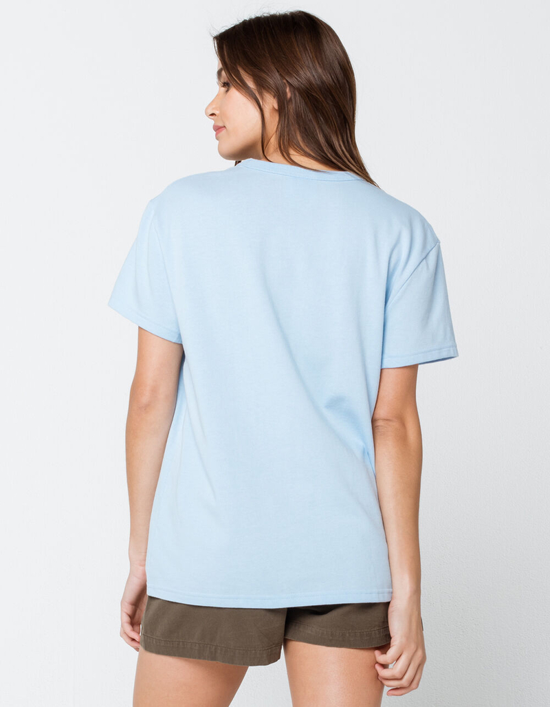 CHAMPION Womens Light Blue Boyfriend Tee image number 2