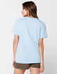 CHAMPION Womens Light Blue Boyfriend Tee image number 3