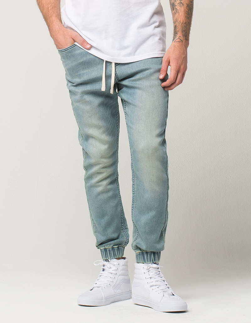 EAST POINTE Mens Knit Denim Jogger Pants image number 0