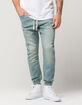 EAST POINTE Mens Knit Denim Jogger Pants image number 1
