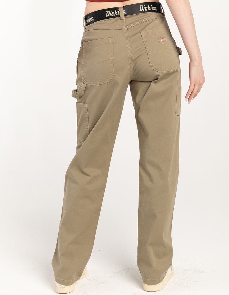 DICKIES Womens Belted Carpenter Pants image number 3