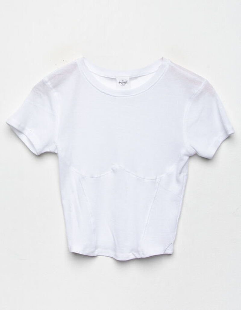 DESTINED Corset Detailed Womens Tee image number 3