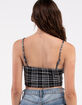 RSQ Womens Plaid Corset Cami image number 4