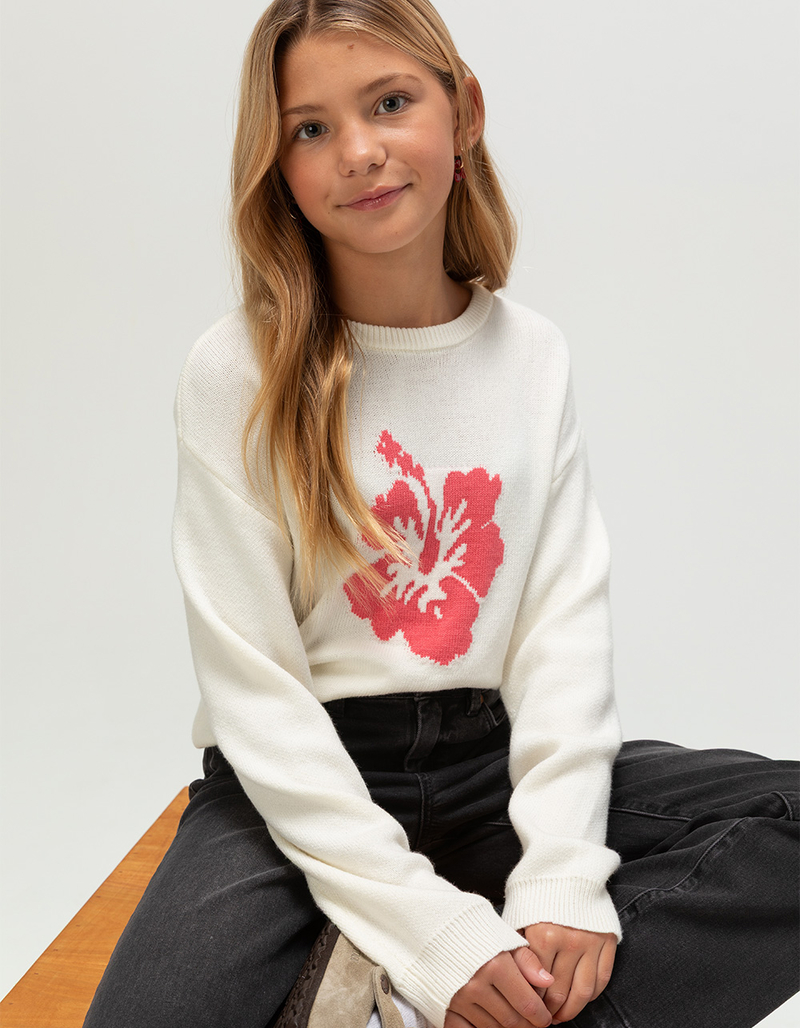 RSQ Girls Hibiscus Sweater image number 0
