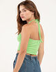 DESTINED Cinched Neck Womens Halter Top image number 3