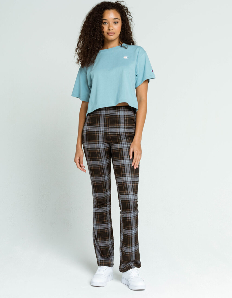 CHAMPION Heritage Womens Light Blue Crop Tee image number 4