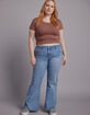 RSQ Womens Low Rise Flare Jeans image number 9