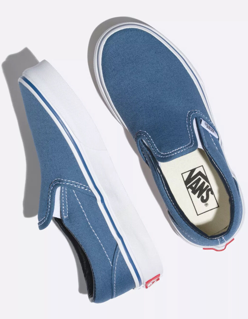 VANS Classic Slip-On Navy Kids Shoes image number 2