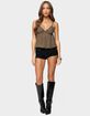 EDIKTED Raia Beaded Babydoll Top image number 4