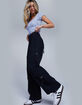 RSQ Womens Mid Rise Double Cargo Parachute Pants image number 1