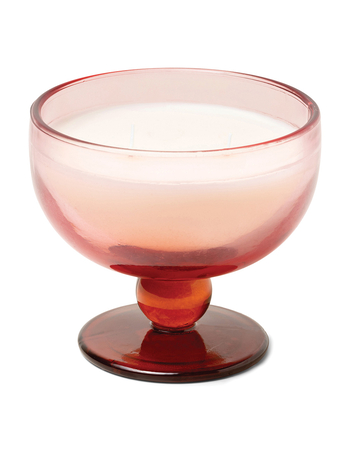 PADDYWAX Aura 6oz Tinted Glass Goblet Candle - Saffron Rose Primary Image