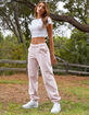 CHAMPION Boyfriend Reverse Weave Womens Light Pink Sweatpants image number 1