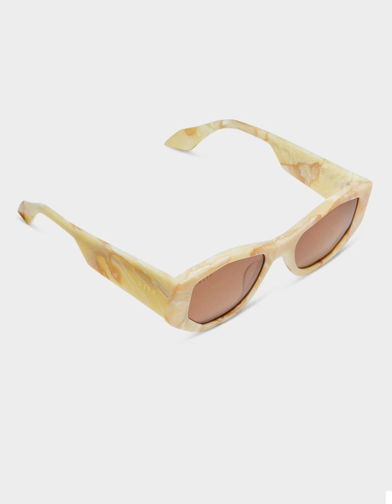 DIFF EYEWEAR Zoe Milk N Honey Brown Sunglasses image number 4