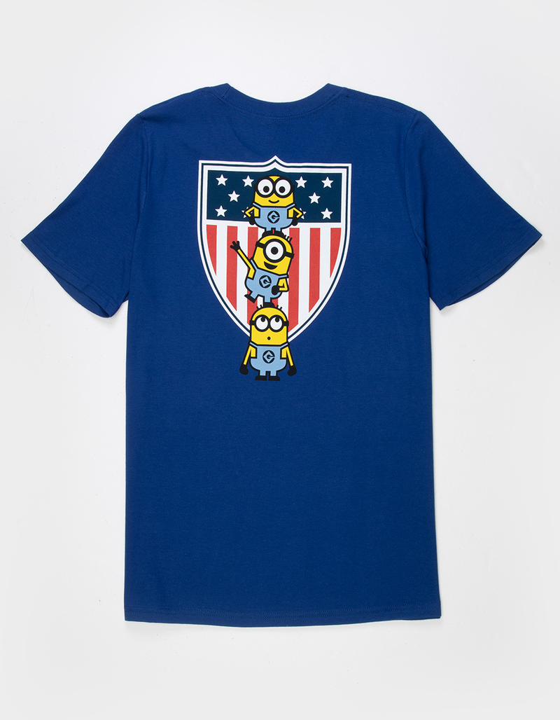 OUTERSTUFF Team USA Minions Flag Boys Tee image number 0