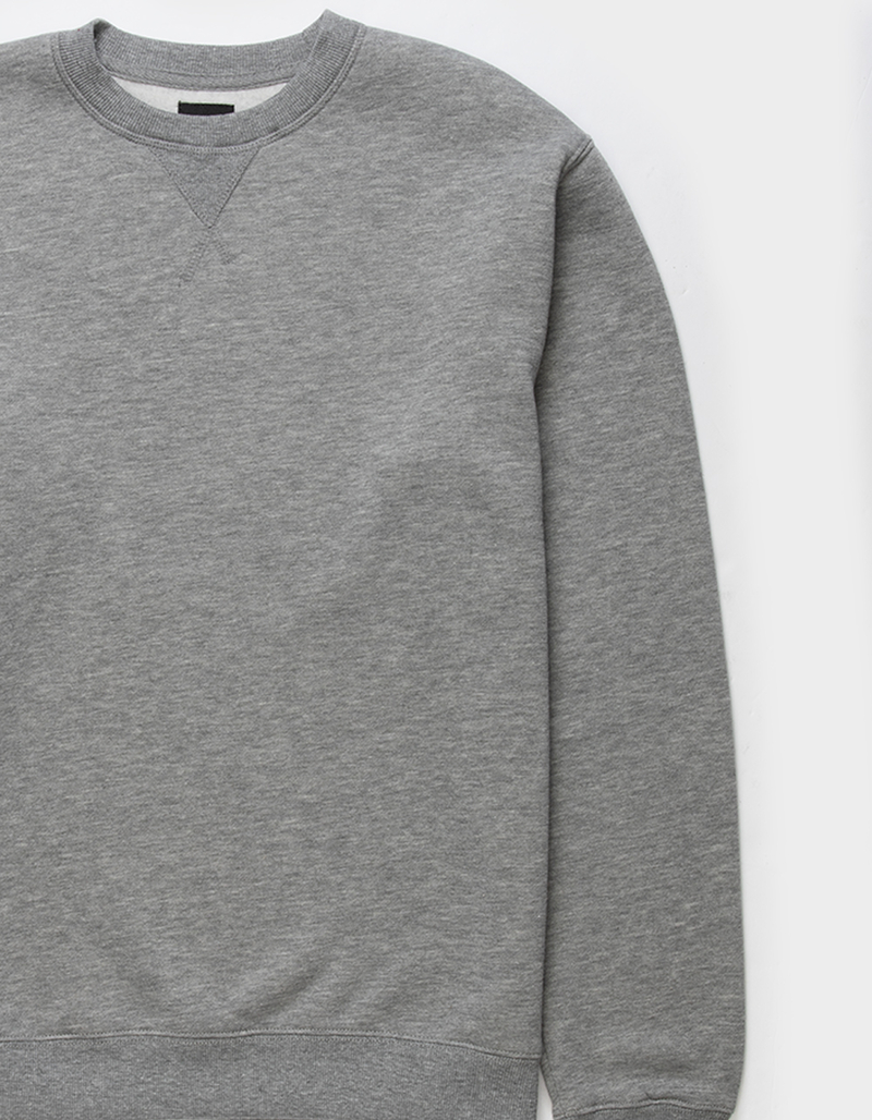 RSQ Mens Solid Crewneck Fleece Sweatshirt image number 2