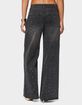 EDIKTED Rhinestone Washed Low Rise Baggy Jeans image number 3