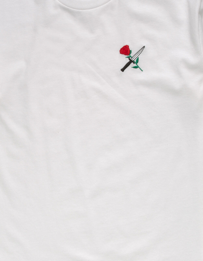 RIOT SOCIETY Rose N Knife Mens T-Shirt image number 1