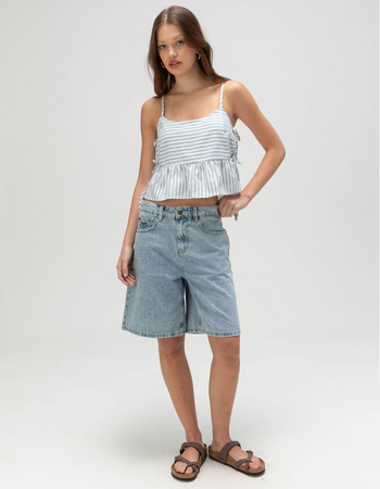 RSQ Womens Mixed Stripe Babydoll Cami Alternative Image