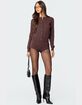 EDIKTED Ashlin Knit Micro Shorts image number 2