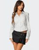 EDIKTED Tailored Pinstripe Button Up Shirt image number 1