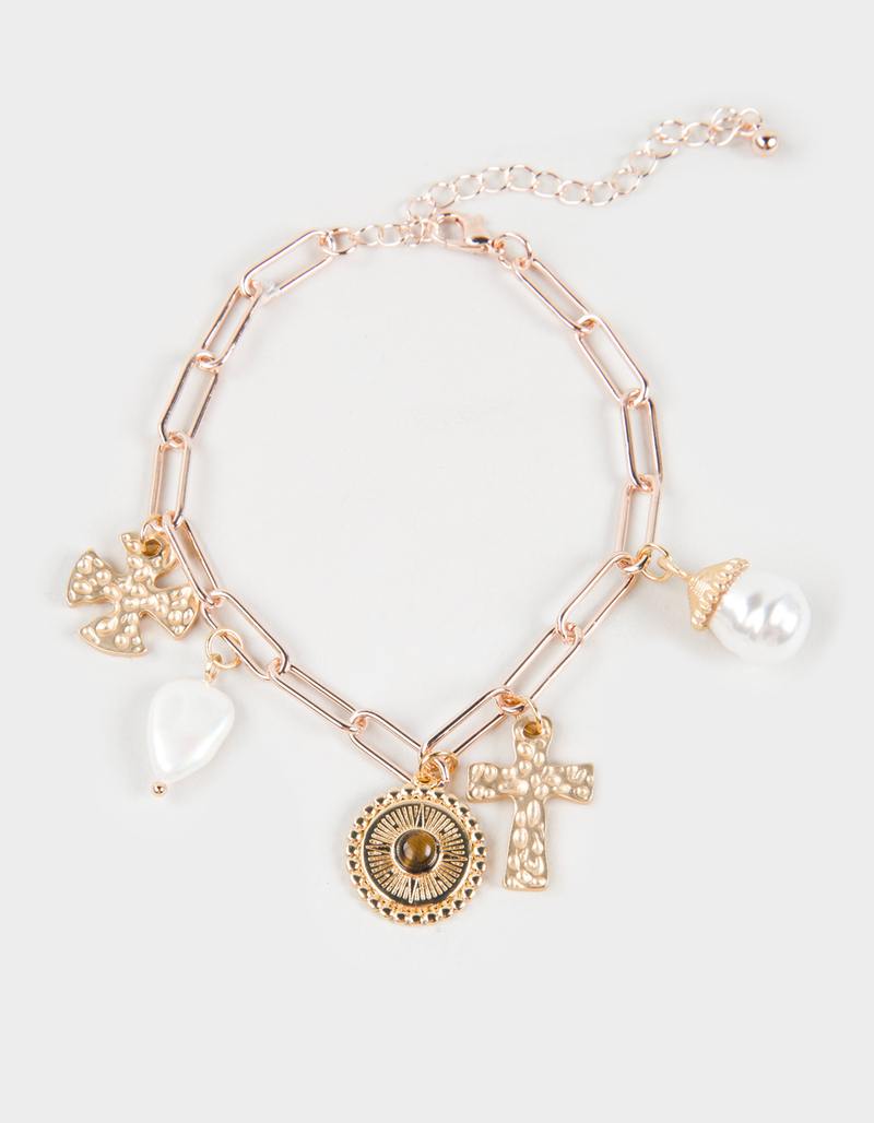 FULL TILT Cross Charm Bracelet image number 0