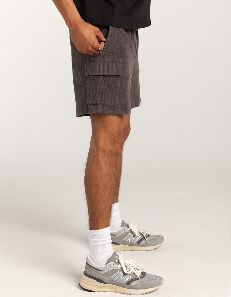 RSQ Mens Cord Cargo Pull On Shorts image number 4
