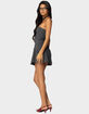 EDIKTED Pleated Drop Waist Mini Dress image number 5