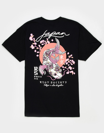 RIOT SOCIETY Koi Blossom Mens Tee Primary Image