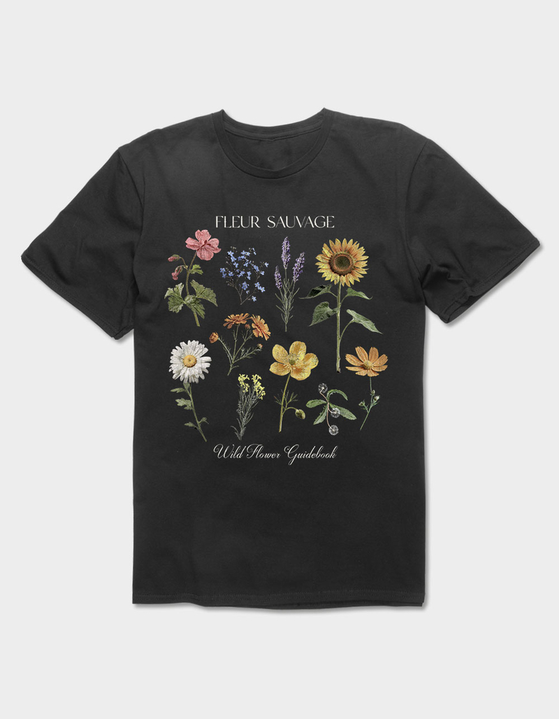 FLOWER Wild Flower Guidebook Unisex Tee image number 0