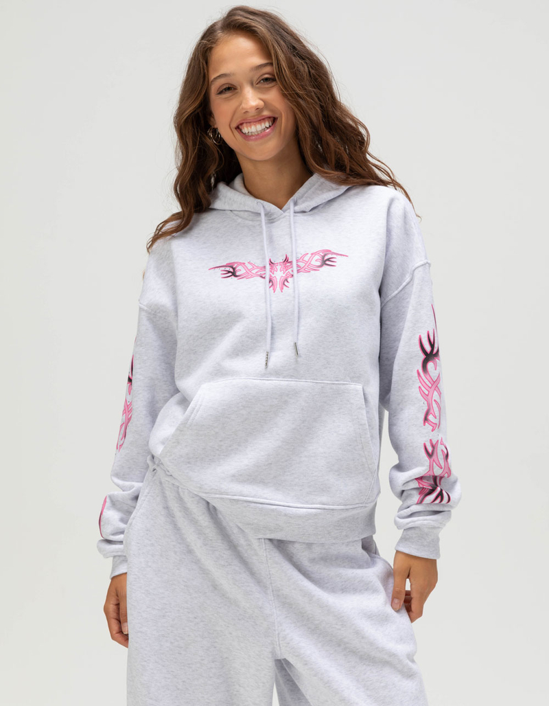 FULL TILT Tattoo Heart Womens Hoodie image number 4