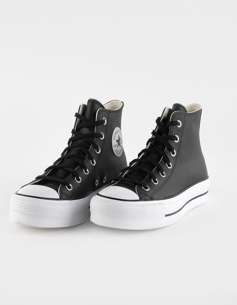 CONVERSE Chuck Taylor All Star Lift Platform Leather High Top Womens Shoes image number 0