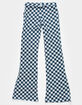 WHITE FAWN Checkered Flare Girls Pants image number 2
