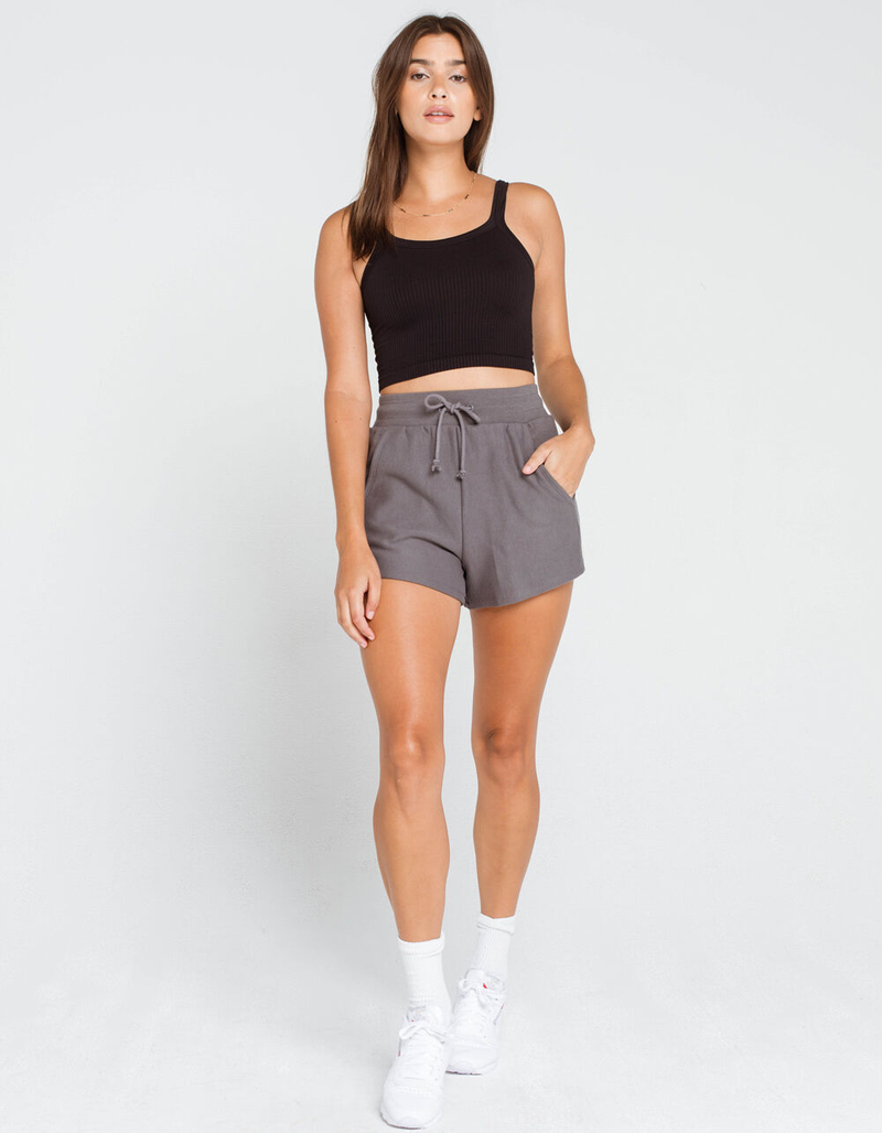 RSQ Seamless Ribbed Black Cami image number 3