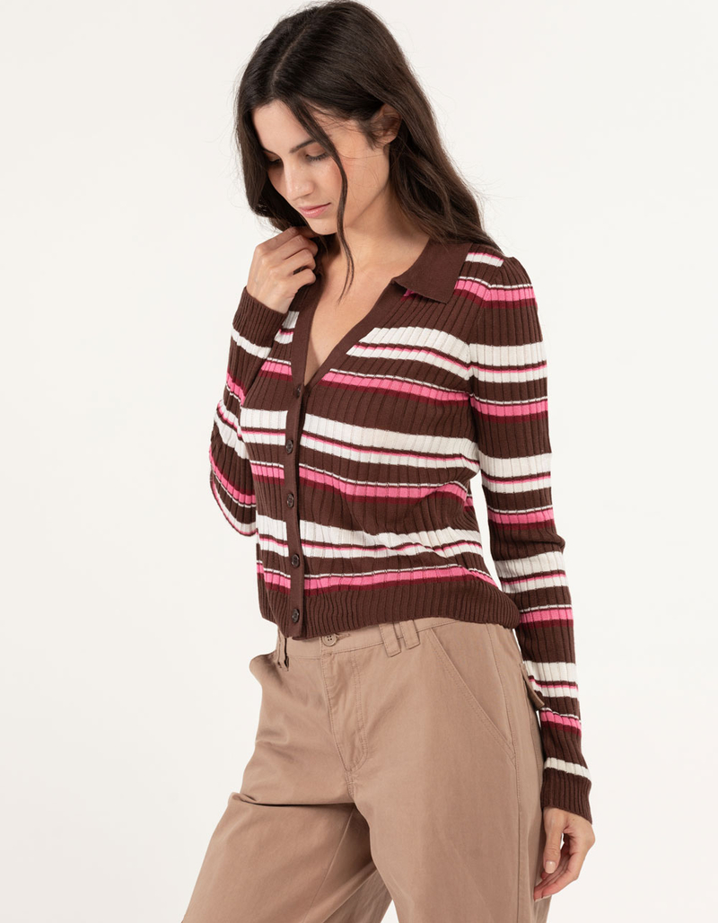 RSQ Womens Button Front Johnny Collar image number 1