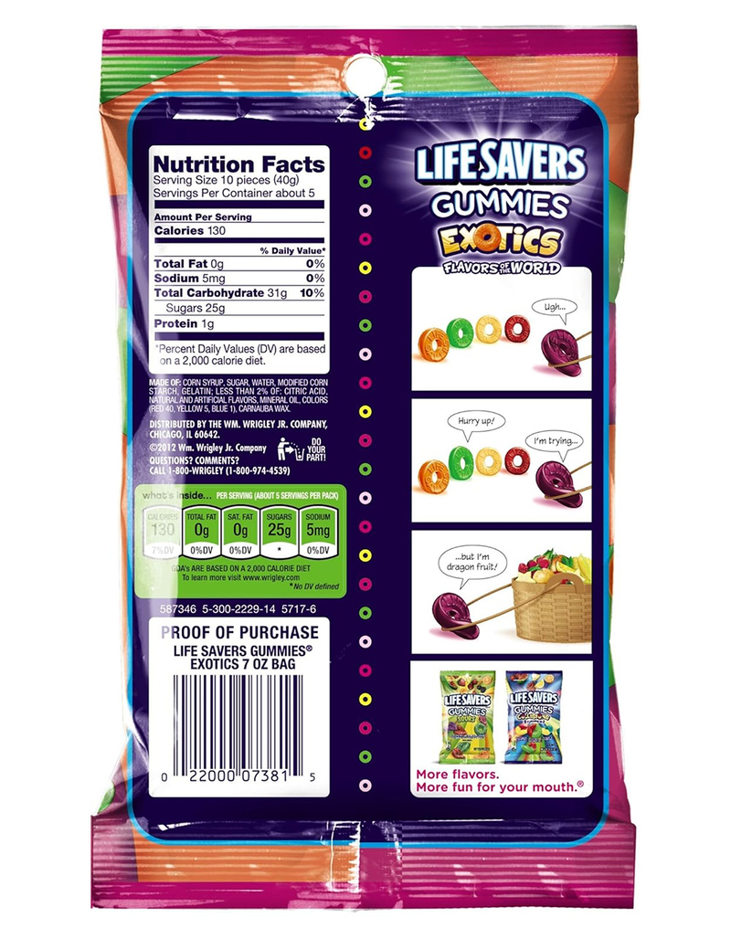 LIFE SAVERS Exotics Gummy Candy image number 1