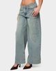 EDIKTED Saffie No Waistband Low Rise Baggy Jeans image number 2