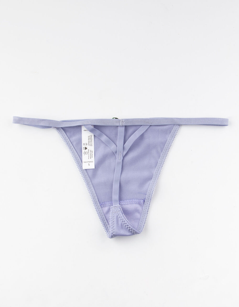 FULL TILT Satin Lilac Thong image number 1
