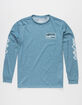 SALTY CREW Tuna Isle Mens Light Blue Technical T-Shirt image number 4