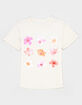 FULL TILT Flower Grid Girls Boyfriend Tee image number 1